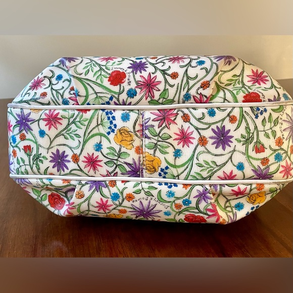 Dooney & Bourke Floral Rainbow Zipper Set, Tote & Convertible Crossbody, Y2K - Picture 4 of 17